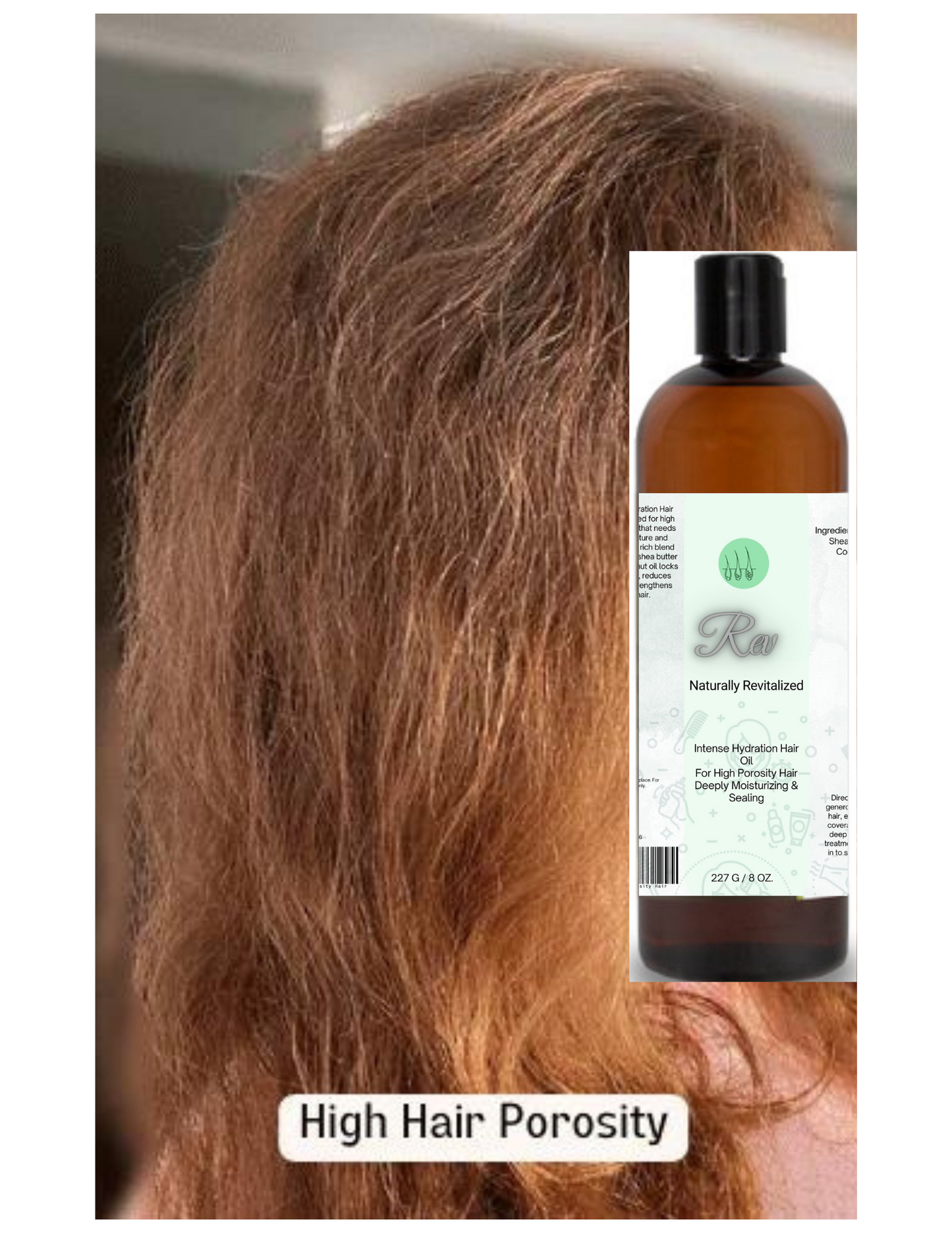 Intense Hydration Hair Oil: For High Porosity Hair  Deeply Moisturizing & Sealing